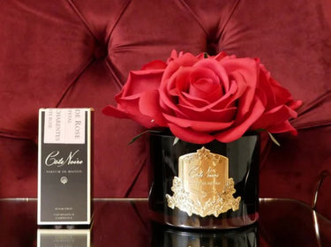 Cote Noire Perfumed Natural Touch 5 Roses - Black - Carmine Red - GMRB64